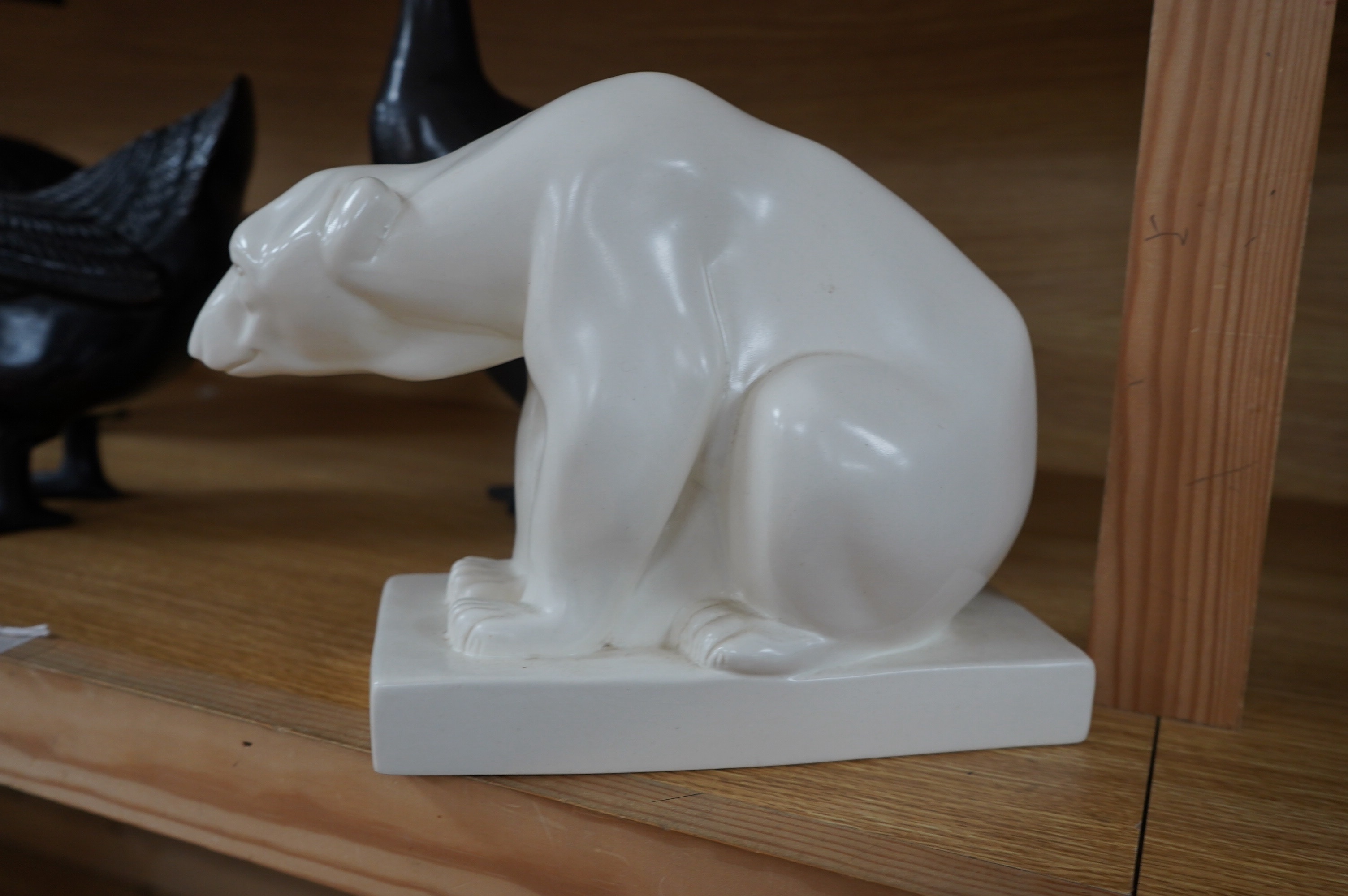 A Wedgwood model of a polar bear, John Skeaping design, 18cm. Condition - good